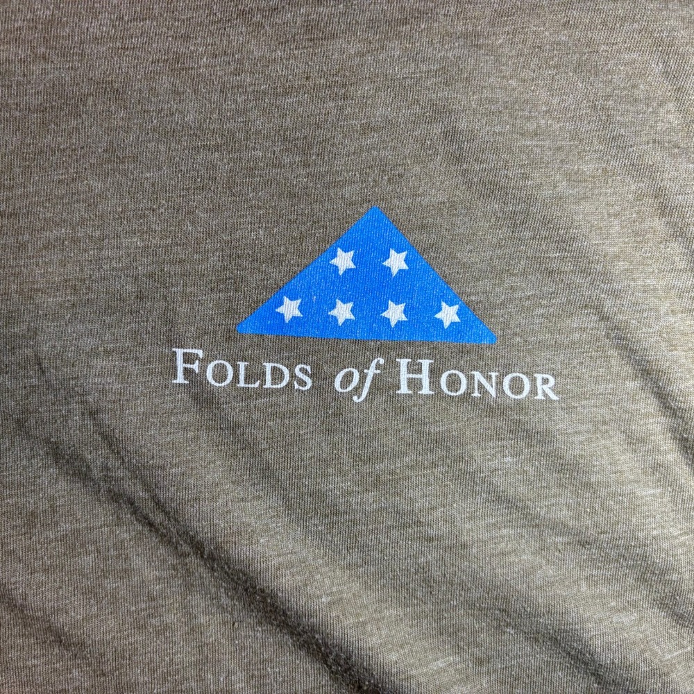 Next Level Folds of Honor Indiana Tri-Blend T-Shirt Men's XL Olive - Picture 9 of 16